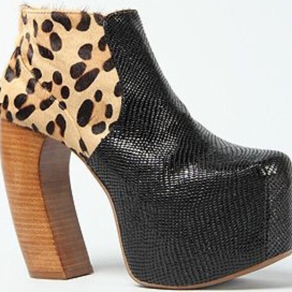 Super Hawt Jeffrey Campbell *CONGRESS* Leopard Platforms, Size 9! RARE! - Picture 2 of 15